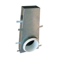 Bouche d'extraction plastique BOA Ø 125 mm manchette coudée