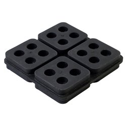 Lot de 4 Plots amortisseurs 45x45 mm