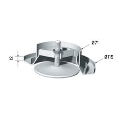 Bouche d'extraction et d'insufflation BER Ø80 mm manchette à griffes