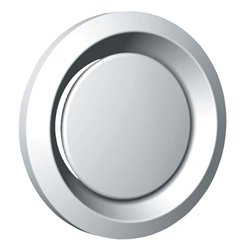 Bouche d'extraction et d'insufflation métallique réglable ø 100 mm réglage par vis centrale