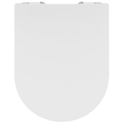 Abattant WC fin Blend Curve blanc mat avec frein de chute