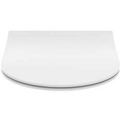 Abattant WC fin Blend Curve blanc mat avec frein de chute
