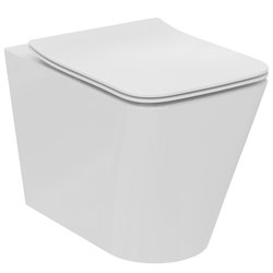 Abattant WC fin Blend Curve blanc brillant avec frein de chute