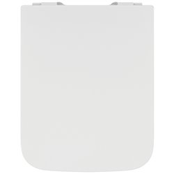 Abattant WC fin Blend Curve blanc brillant avec frein de chute