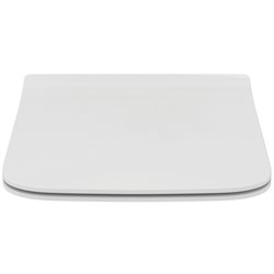 Abattant WC fin Blend Curve blanc brillant avec frein de chute