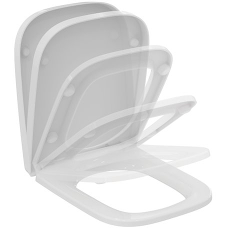 Abattant WC recouvrant I.Life B blanc brillant recouvrant avec frein de chute