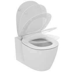 WC suspendu Kheops 370x545x400 mm rond blanc brillant