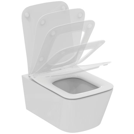 WC suspendu Blend Cube 360x545x390 mm rectangulaire blanc brillant