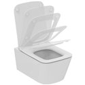 WC suspendu Blend Cube 360x545x390 mm rectangulaire blanc brillant