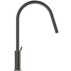 Mitigeur de cuisine Gusto tube rond gris magnétique