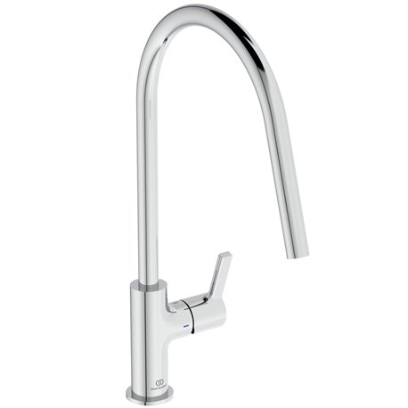 Mitigeur de cuisine Gusto tube rond chromé