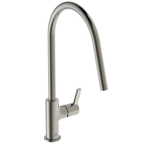 Mitigeur de cuisine Gusto tube rond gris orage