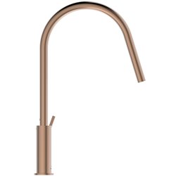 Mitigeur de cuisine Gusto tube rond cuivre brossé