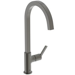 Mitigeur de cuisine Gusto tube carré gris magnétique