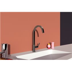 Mitigeur de cuisine Gusto tube carré gris magnétique