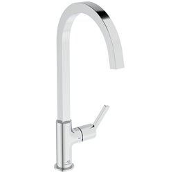 Mitigeur de cuisine Gusto tube carré chromé