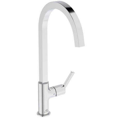 Mitigeur de cuisine Gusto tube carré chromé