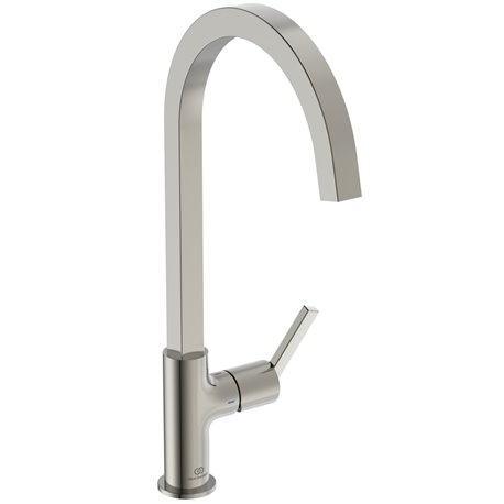 Mitigeur de cuisine Gusto tube carré gris orage