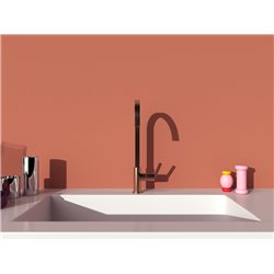 Mitigeur de cuisine Gusto tube carré cuivre brossé