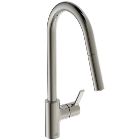 Mitigeur de cuisine Gusto douchette extractible 2 jets gris orage