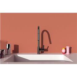 Mitigeur de cuisine Gusto douchette extractible 2 jets gris magnétique