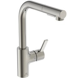Mitigeur de cuisine Gusto tube L 2 jets gris orage