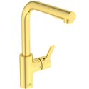 Mitigeur de cuisine Gusto tube L 2 jets or brossé