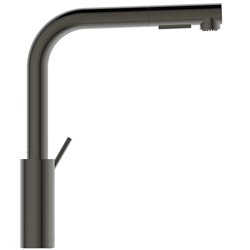 Mitigeur de cuisine Gusto tube L 2 jets gris magnétique