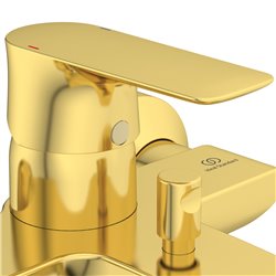 Mitigeur avec ensemble bain-douche Connect Air or brossé