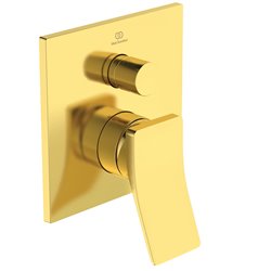 Mitigeur bain-douche à encastrer Conca or brossé