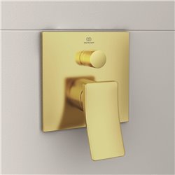 Mitigeur bain-douche à encastrer Conca or brossé