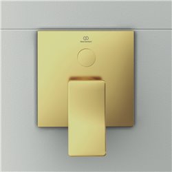 Mitigeur bain-douche à encastrer Conca or brossé