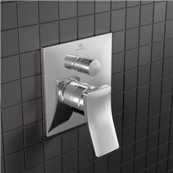 Mitigeur bain-douche à encastrer Conca chromé