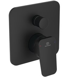 Mitigeur bain-douche à encastrer Ceraplan noir mat
