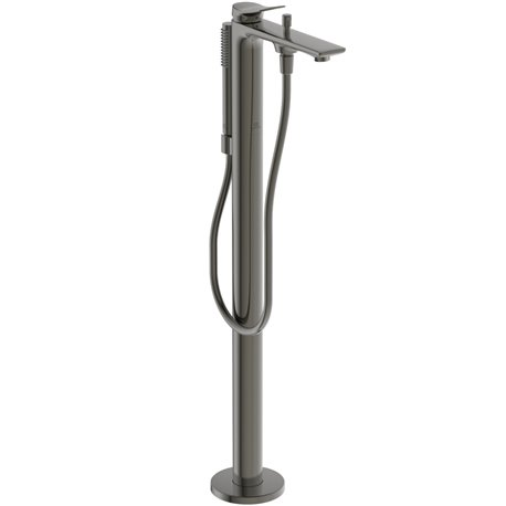 Mitigeur bain-douche sur pieds Conca gris magnétique