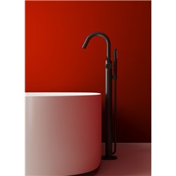 Mitigeur bain-douche sur pieds Joy gris magnétique