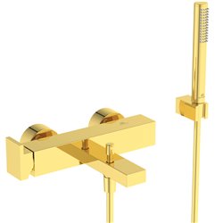 Mitigeur avec ensemble bain-douche Extra or brossé