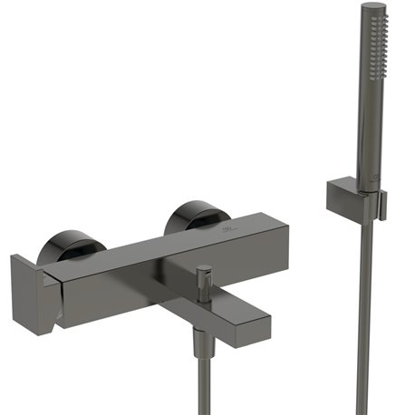 Mitigeur avec ensemble bain-douche Extra gris magnétique