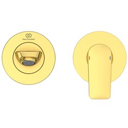 Mitigeur lavabo mural Connect Air or brossé bec 225 mm