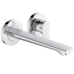 Mitigeur lavabo mural Connect Air chromé bec 225 mm