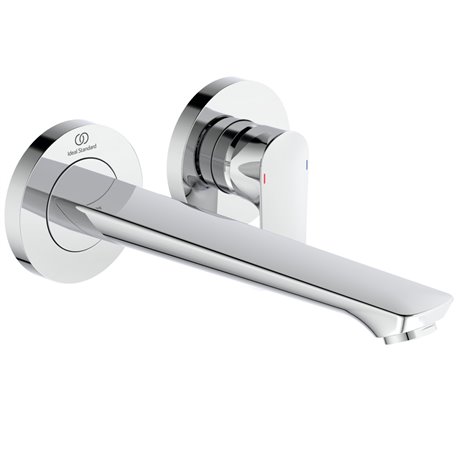 Mitigeur lavabo mural Connect Air chromé bec 225 mm