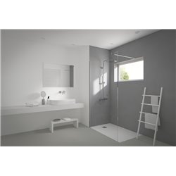 Mitigeur lavabo mural Connect Air chromé bec 225 mm