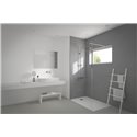 Mitigeur lavabo mural Connect Air chromé bec 225 mm