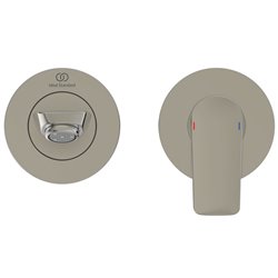 Mitigeur lavabo mural Connect Air gris orage bec 225 mm