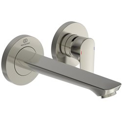 Mitigeur lavabo mural Connect Air gris orage bec 185 mm