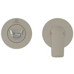 Mitigeur lavabo mural Connect Air gris orage bec 185 mm
