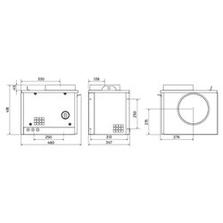 Caisson de ventilation CACB MV 500 m3/h Interrupteur