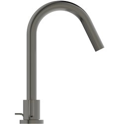 Mélangeur lavabo Joy gris magnétique 3 trous avec tirette et vidage bonde métal