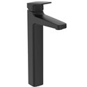 Mitigeur lavabo Ceraplan réhaussé noir mat sans tirette ni vidage