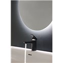 Mitigeur de lavabo Ceraplan noir mat double activation